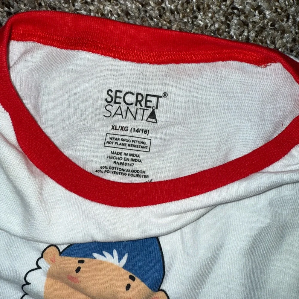 Kids Gnome Pajama Set - White‎ and Blue